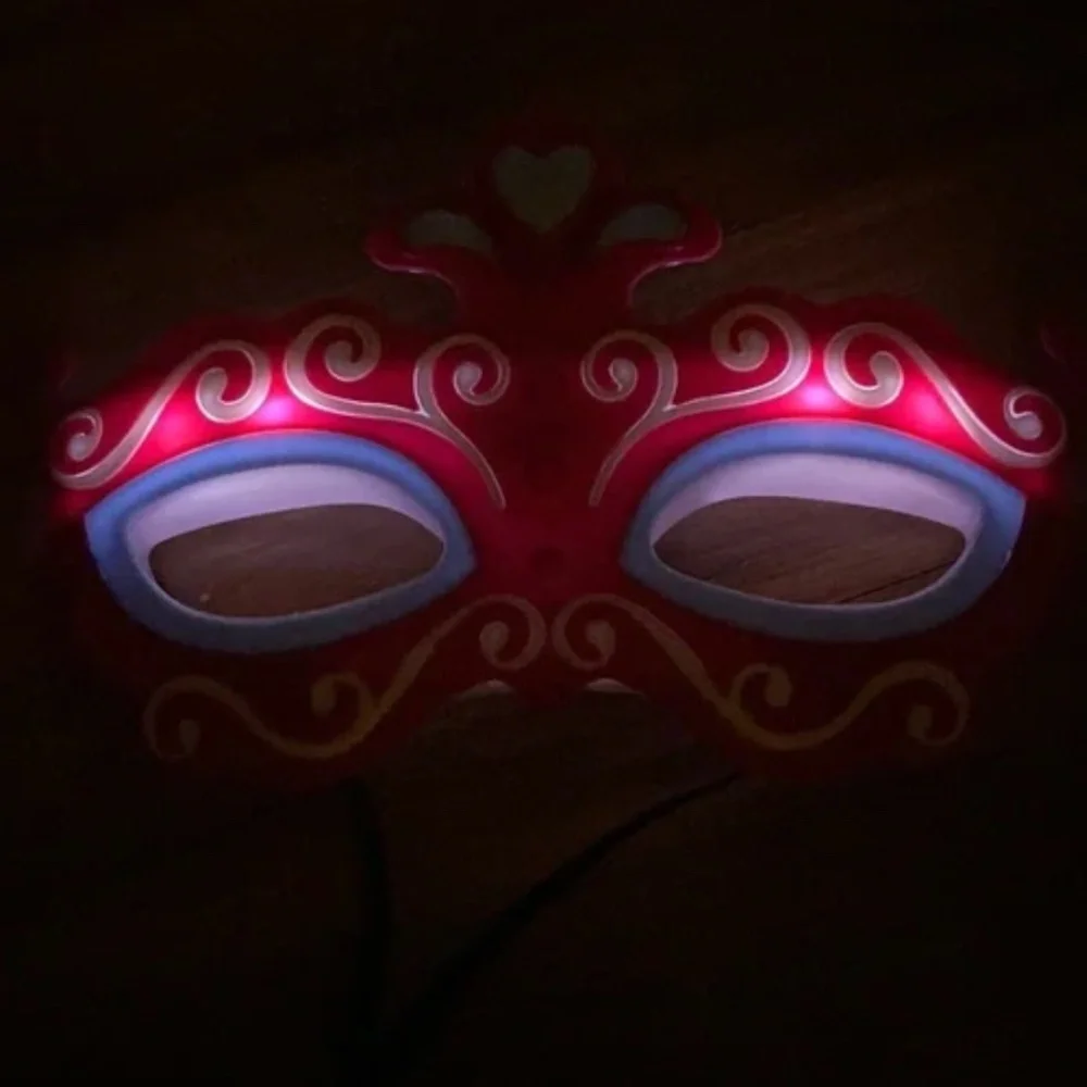 Set 2 Light Up Masquerade Mask Dress Up Fun Halloween or creative play time